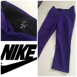 Nike Dri Fit Purple Capri Leggings